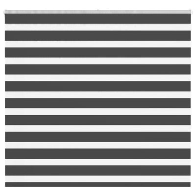 Vidaxl zebra rolgordijn 165x150 cm stofbreedte 160,9 cm zwart