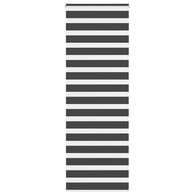 Vidaxl zebra rolgordijn 80x200 cm stofbreedte 75,9 cm zwart