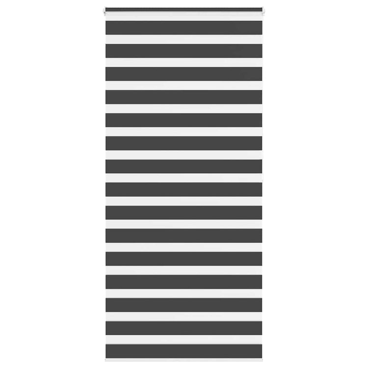 Vidaxl zebra rolgordijn 95x200 cm stofbreedte 90,9 cm zwart