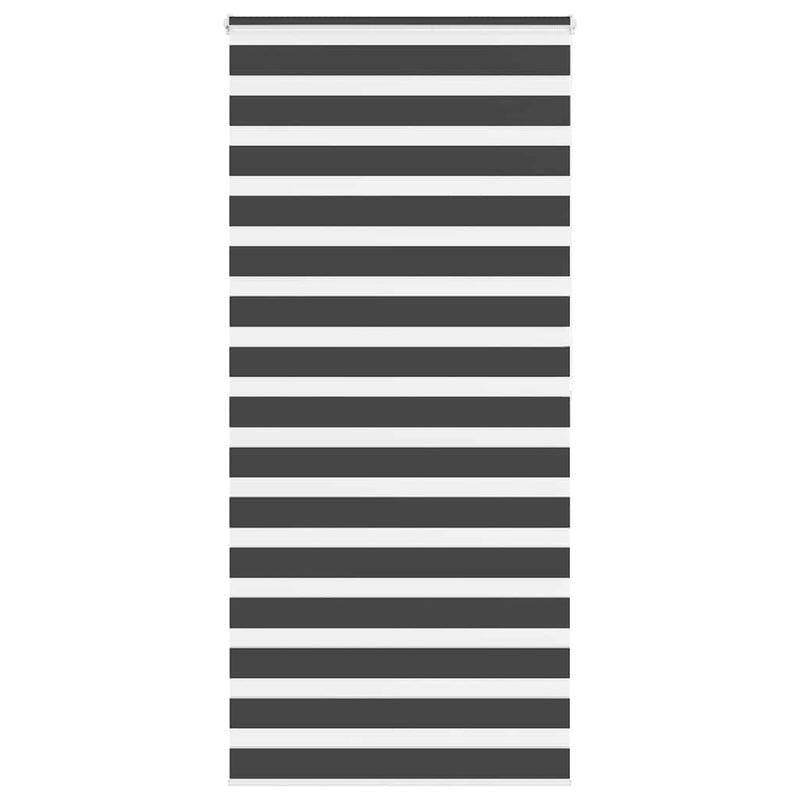 Vidaxl zebra rolgordijn 95x200 cm stofbreedte 90,9 cm zwart