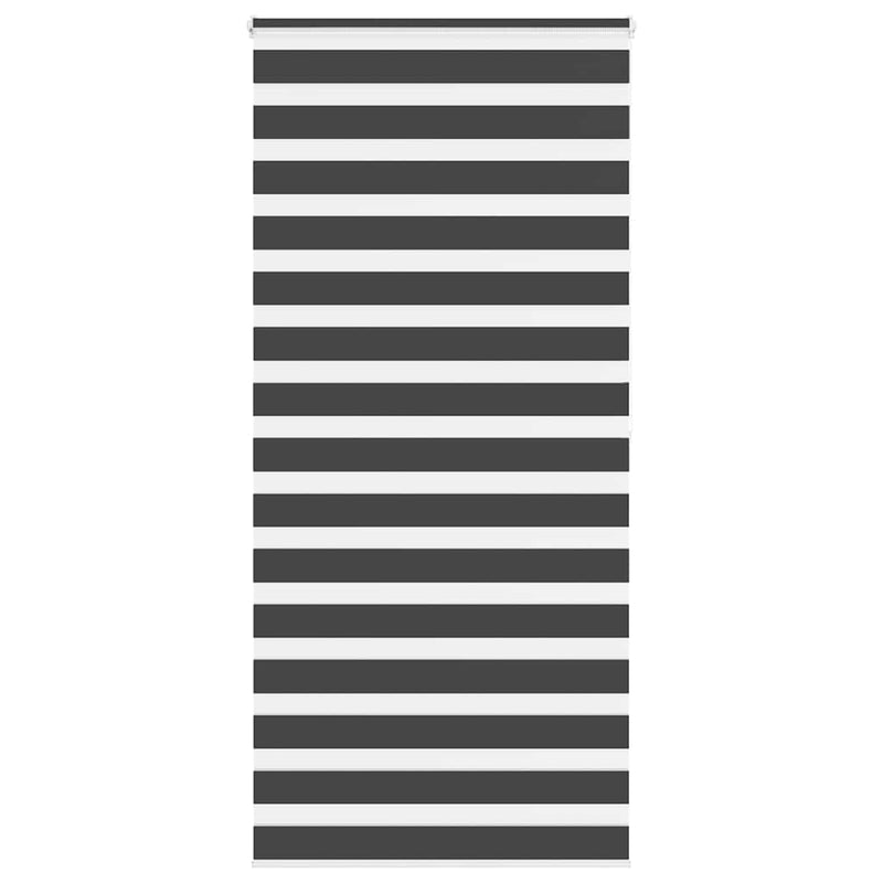 Vidaxl zebra rolgordijn 100x200 cm stofbreedte 95,9 cm zwart