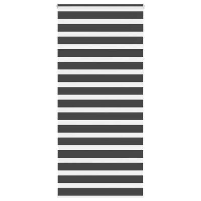 Vidaxl zebra rolgordijn 105x200 cm stofbreedte 100,9 cm zwart