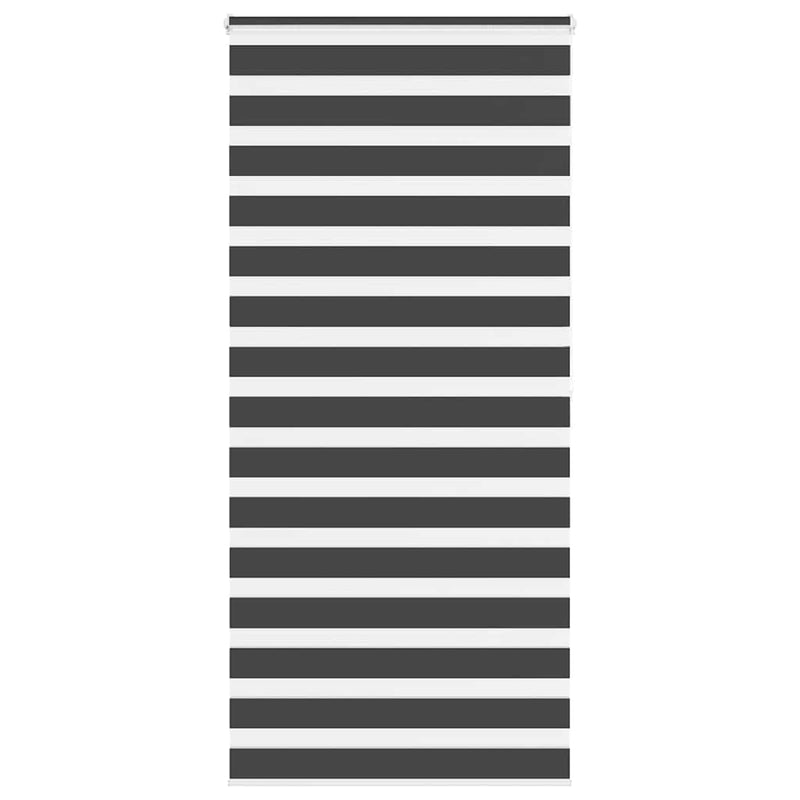 Vidaxl zebra rolgordijn 110x200 cm stofbreedte 105,9 cm zwart