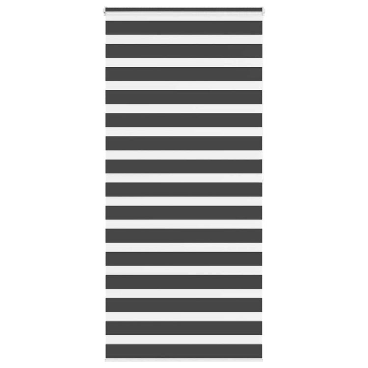 Vidaxl zebra rolgordijn 115x200 cm stofbreedte 110,9 cm zwart