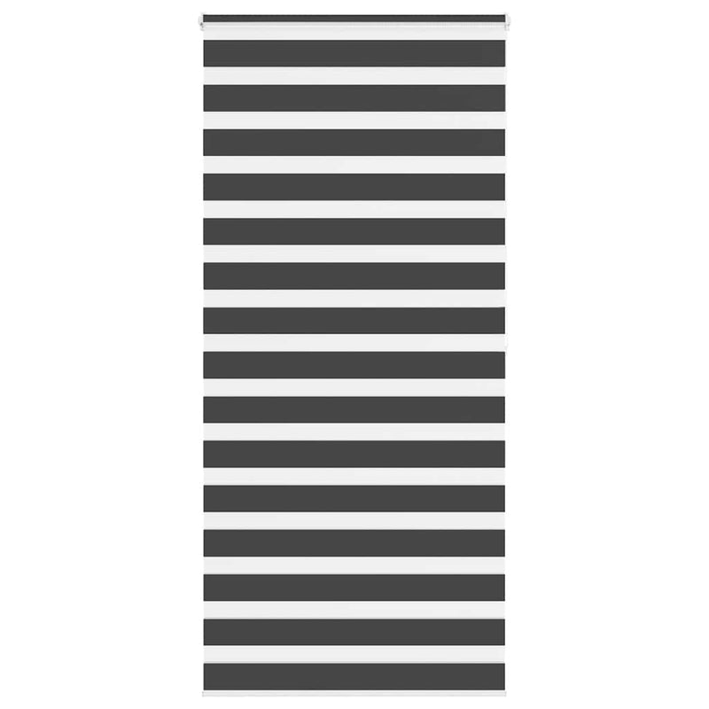 Vidaxl zebra rolgordijn 115x200 cm stofbreedte 110,9 cm zwart