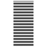 Vidaxl zebra rolgordijn 115x200 cm stofbreedte 110,9 cm zwart - afbeelding 2