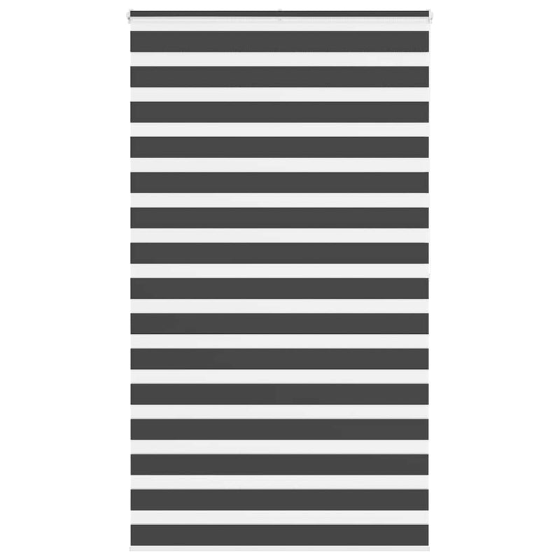 Vidaxl zebra rolgordijn 120x200 cm stofbreedte 115,9 cm zwart