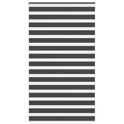 Vidaxl zebra rolgordijn 130x200 cm stofbreedte 125,9 cm zwart