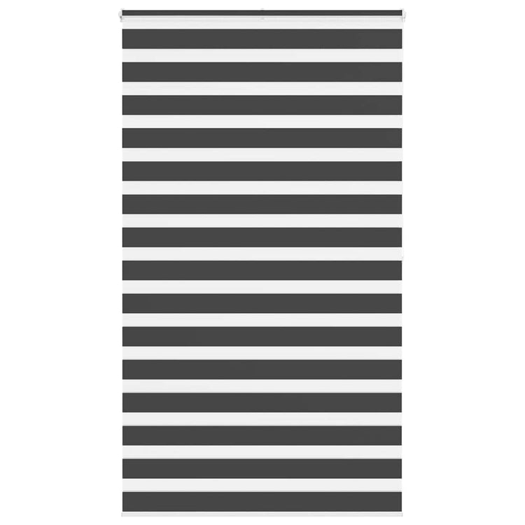 Vidaxl zebra rolgordijn 130x200 cm stofbreedte 125,9 cm zwart