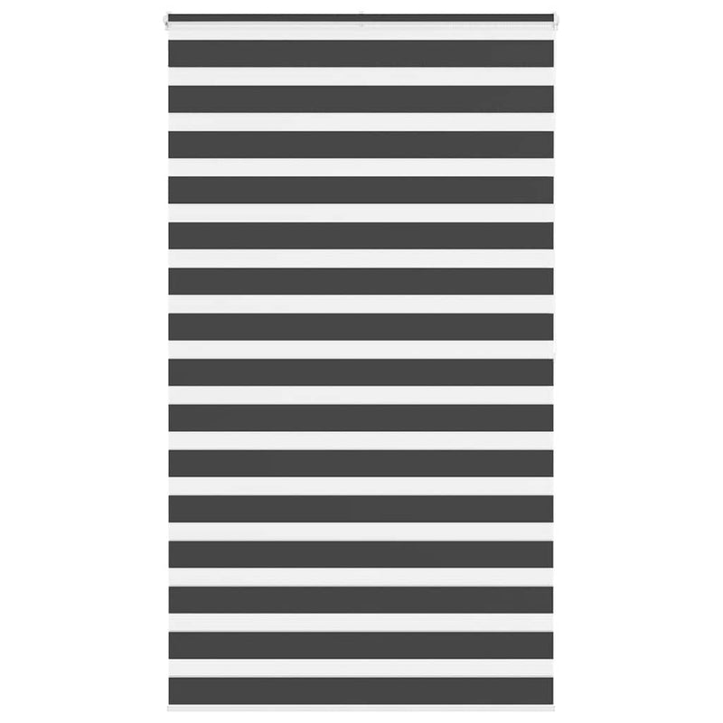 Vidaxl zebra rolgordijn 135x200 cm stofbreedte 130,9 cm zwart