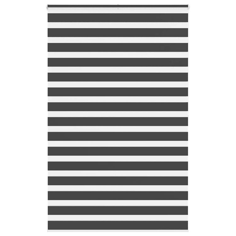 Vidaxl zebra rolgordijn 140x200 cm stofbreedte 135,9 cm zwart