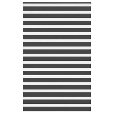 Vidaxl zebra rolgordijn 150x200 cm stofbreedte 145,9 cm zwart