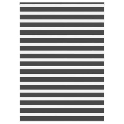 Vidaxl zebra rolgordijn 155x200 cm stofbreedte 150,9 cm zwart