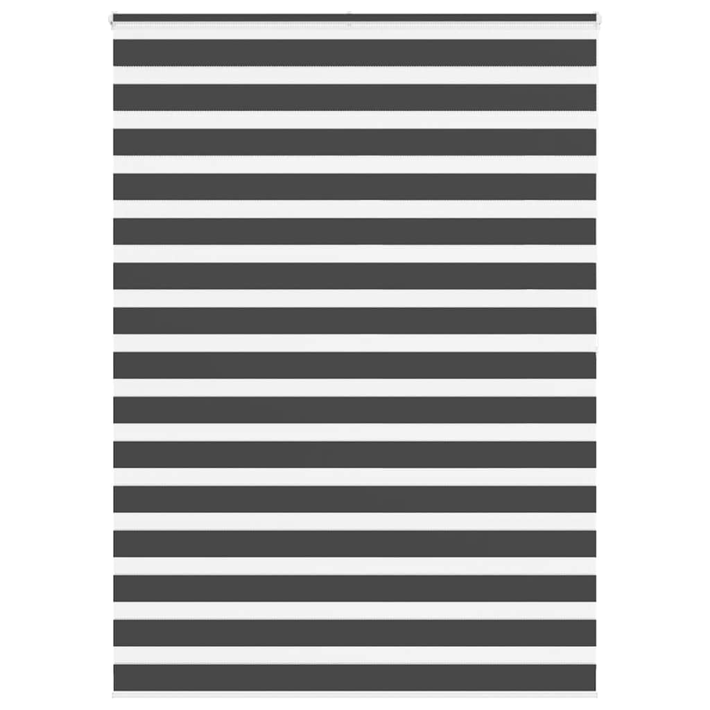 Vidaxl zebra rolgordijn 155x200 cm stofbreedte 150,9 cm zwart