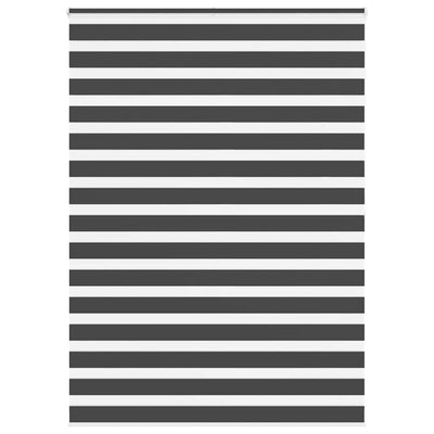 Vidaxl zebra rolgordijn 165x200 cm stofbreedte 160,9 cm zwart