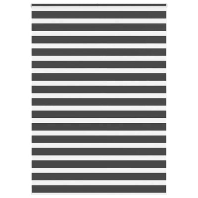 Vidaxl zebra rolgordijn 165x200 cm stofbreedte 160,9 cm zwart