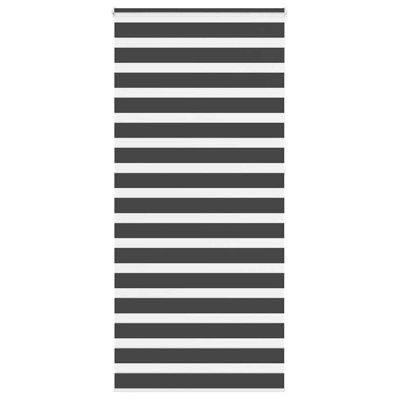 Vidaxl zebra rolgordijn 95x230 cm stofbreedte 90,9 cm zwart