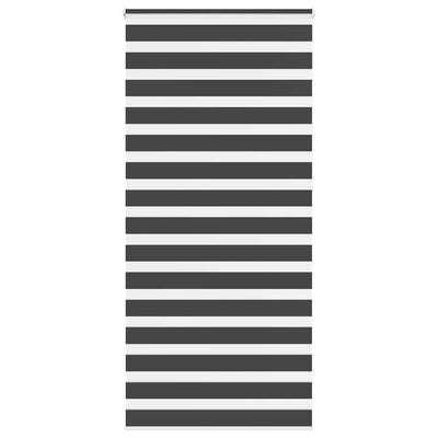 Vidaxl zebra rolgordijn 100x230 cm stofbreedte 95,9 cm zwart