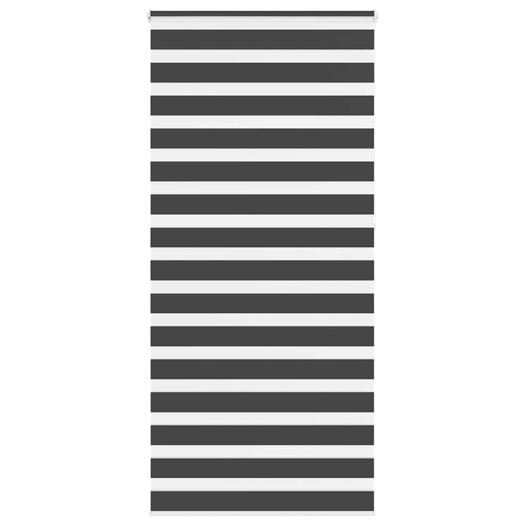 Vidaxl zebra rolgordijn 105x230 cm stofbreedte 100,9 cm zwart