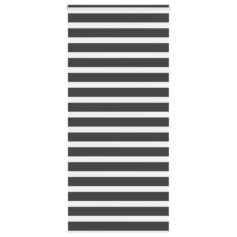 Vidaxl zebra rolgordijn 105x230 cm stofbreedte 100,9 cm zwart