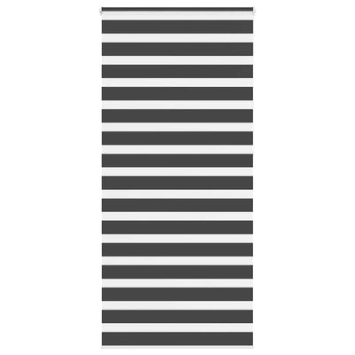 Vidaxl zebra rolgordijn 110x230 cm stofbreedte 105,9 cm zwart
