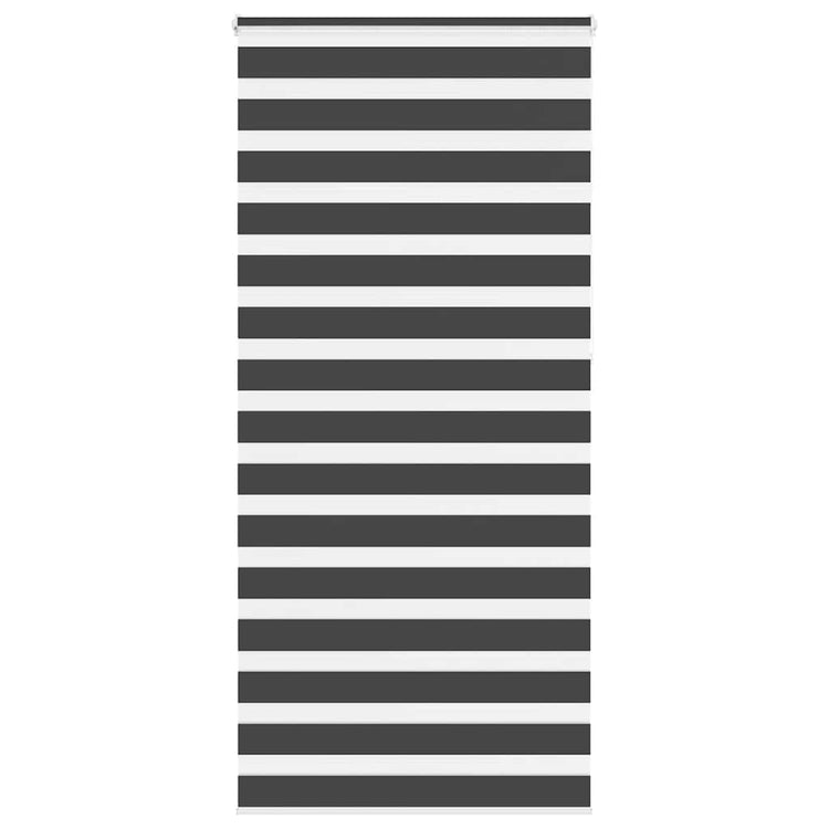 Vidaxl zebra rolgordijn 110x230 cm stofbreedte 105,9 cm zwart