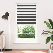 Vidaxl zebra rolgordijn 110x230 cm stofbreedte 105,9 cm zwart - afbeelding 2
