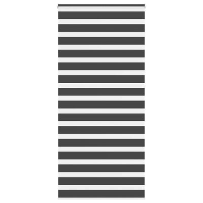 Vidaxl zebra rolgordijn 115x230 cm stofbreedte 110,9 cm zwart