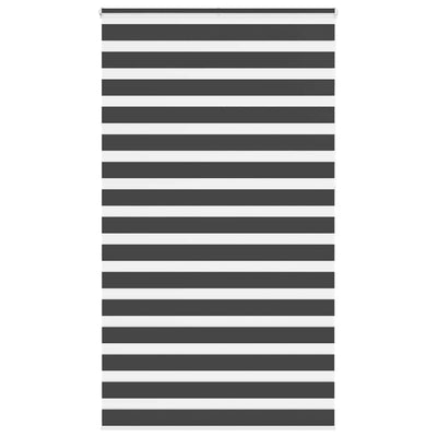 Vidaxl zebra rolgordijn 125x230 cm stofbreedte 120,9 cm zwart