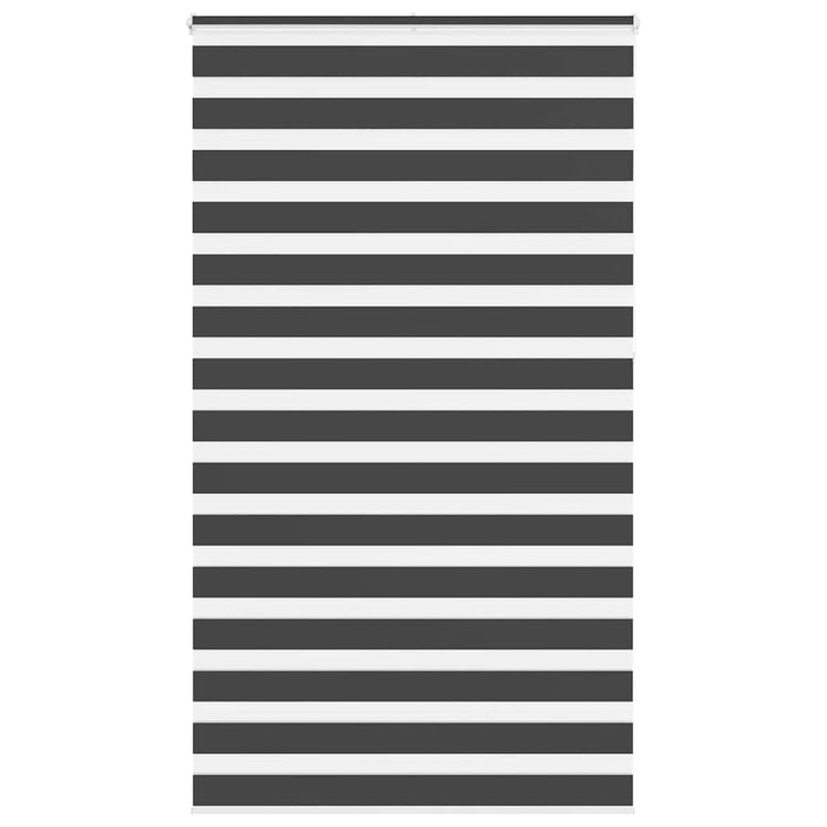 Vidaxl zebra rolgordijn 125x230 cm stofbreedte 120,9 cm zwart