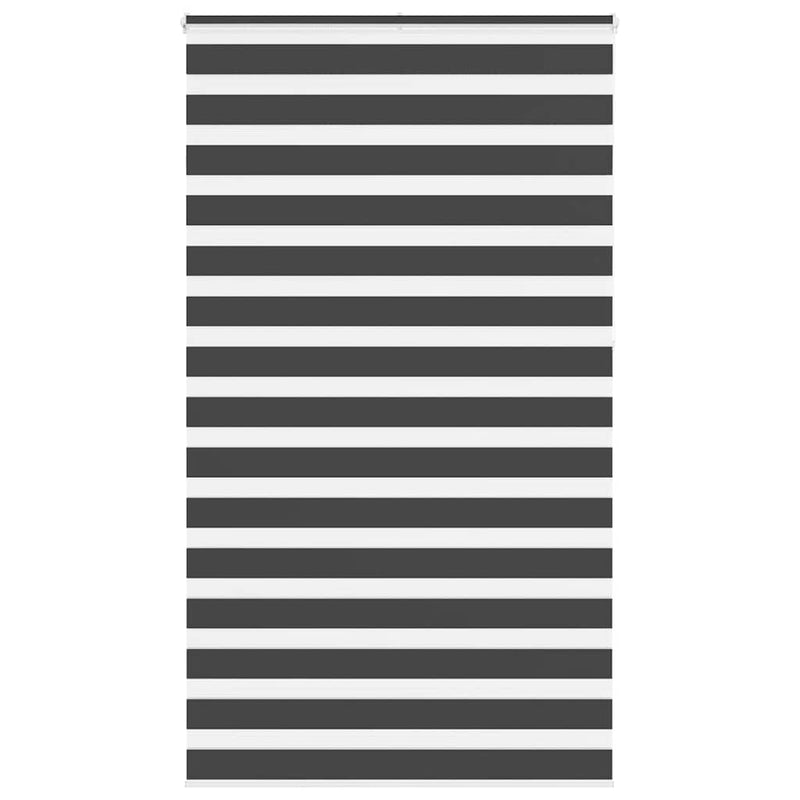 Vidaxl zebra rolgordijn 135x230 cm stofbreedte 130,9 cm zwart