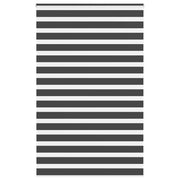 Vidaxl zebra rolgordijn 140x230 cm stofbreedte 135,9 cm zwart - afbeelding 1