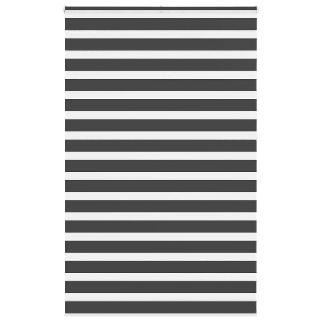 Vidaxl zebra rolgordijn 140x230 cm stofbreedte 135,9 cm zwart