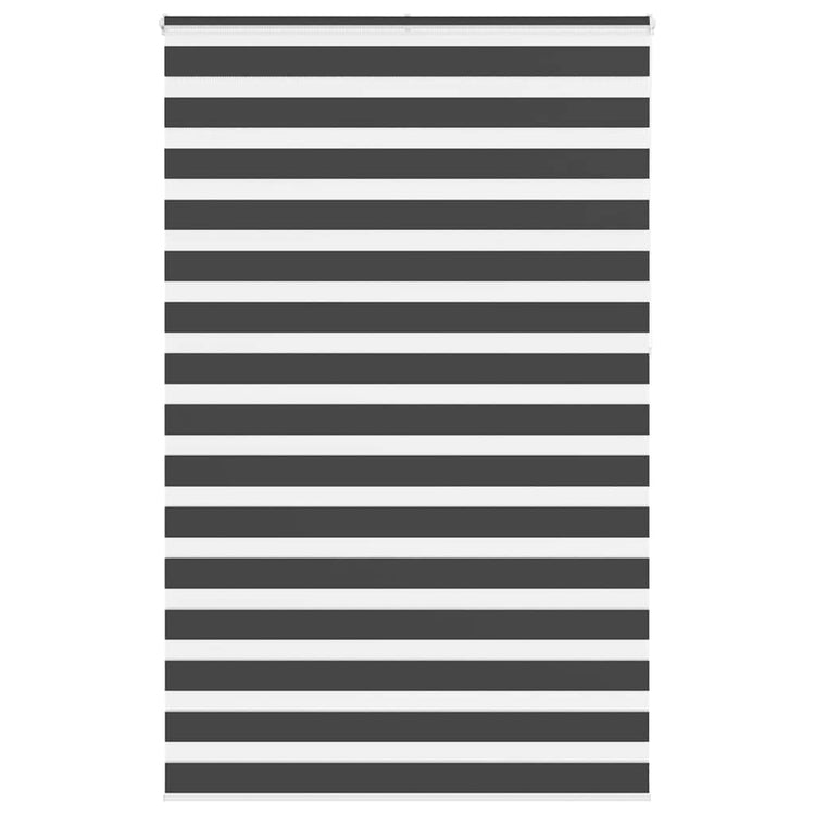 Vidaxl zebra rolgordijn 140x230 cm stofbreedte 135,9 cm zwart