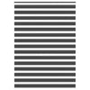 Vidaxl zebra rolgordijn 155x230 cm stofbreedte 150,9 cm zwart