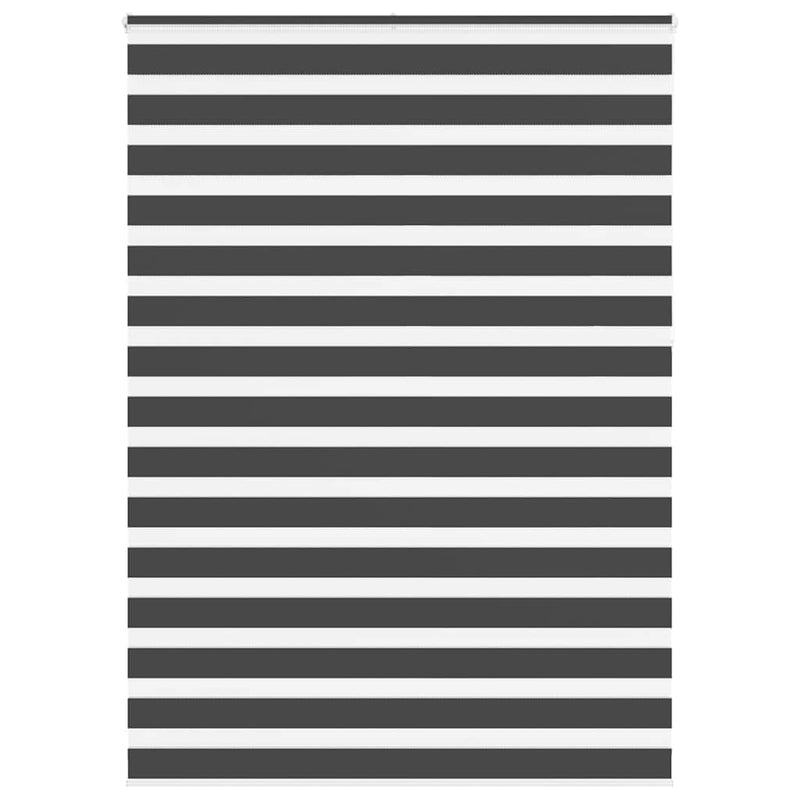 Vidaxl zebra rolgordijn 155x230 cm stofbreedte 150,9 cm zwart