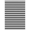 Vidaxl zebra rolgordijn 160x230 cm stofbreedte 155,9 cm zwart