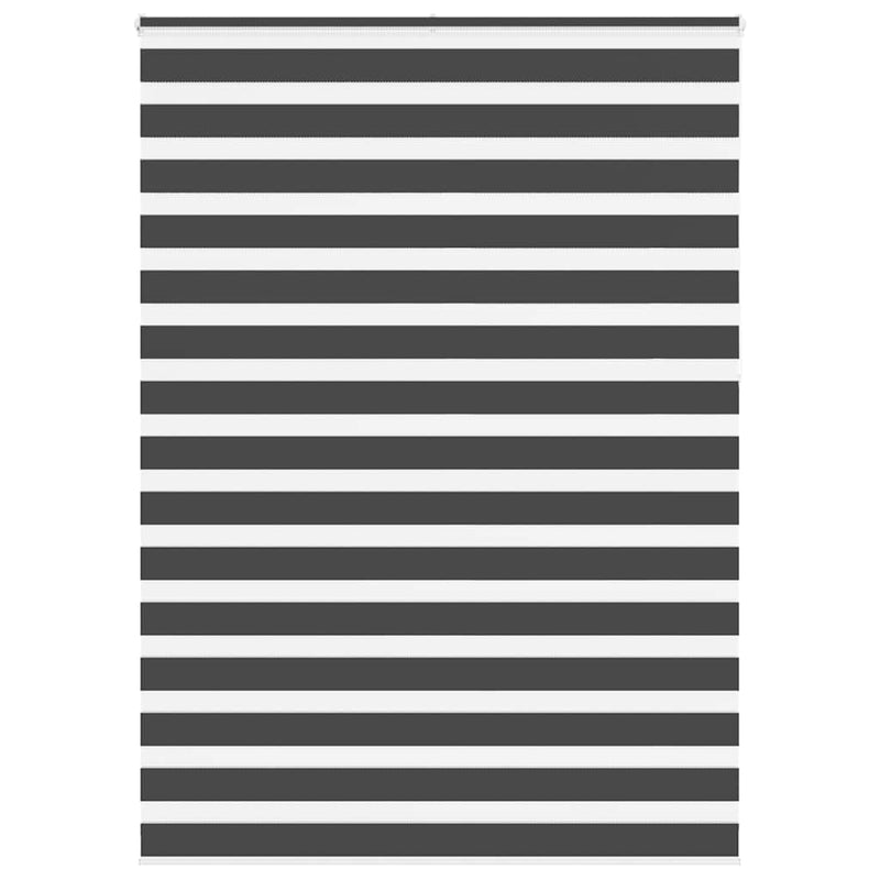 Vidaxl zebra rolgordijn 160x230 cm stofbreedte 155,9 cm zwart