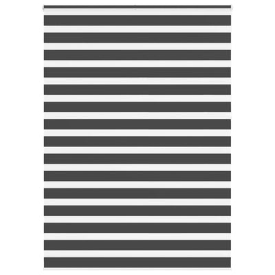 Vidaxl zebra rolgordijn 165x230 cm stofbreedte 160,9 cm zwart