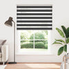Vidaxl zebra rolgordijn 165x230 cm stofbreedte 160,9 cm zwart