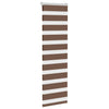 Vidaxl zebra rolgordijn 50x100 cm stofbreedte 45,9cm polyester bruin