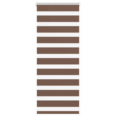 Vidaxl zebra rolgordijn 55x100 cm stofbreedte 50,9 cm polyester bruin