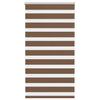 Vidaxl zebra rolgordijn 70x100 cm stofbreedte 65,9 cm polyester bruin