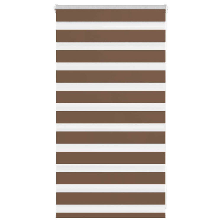 Vidaxl zebra rolgordijn 70x100 cm stofbreedte 65,9 cm polyester bruin