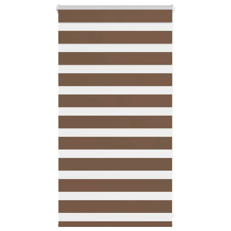 Vidaxl zebra rolgordijn 70x100 cm stofbreedte 65,9 cm polyester bruin