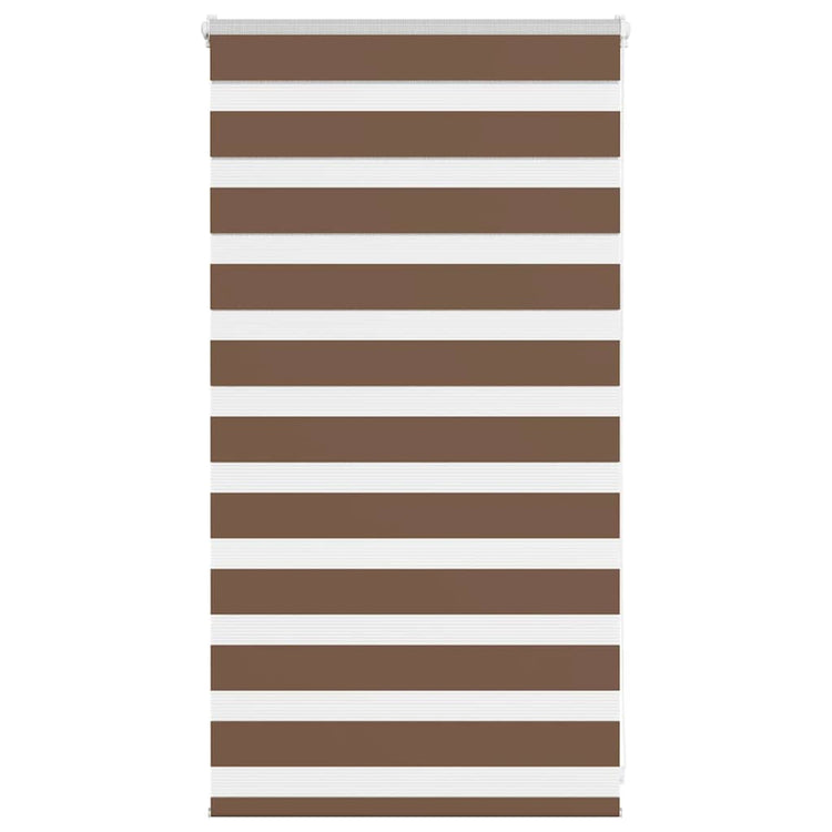 Vidaxl zebra rolgordijn 90x100 cm stofbreedte 85,9 cm polyester bruin