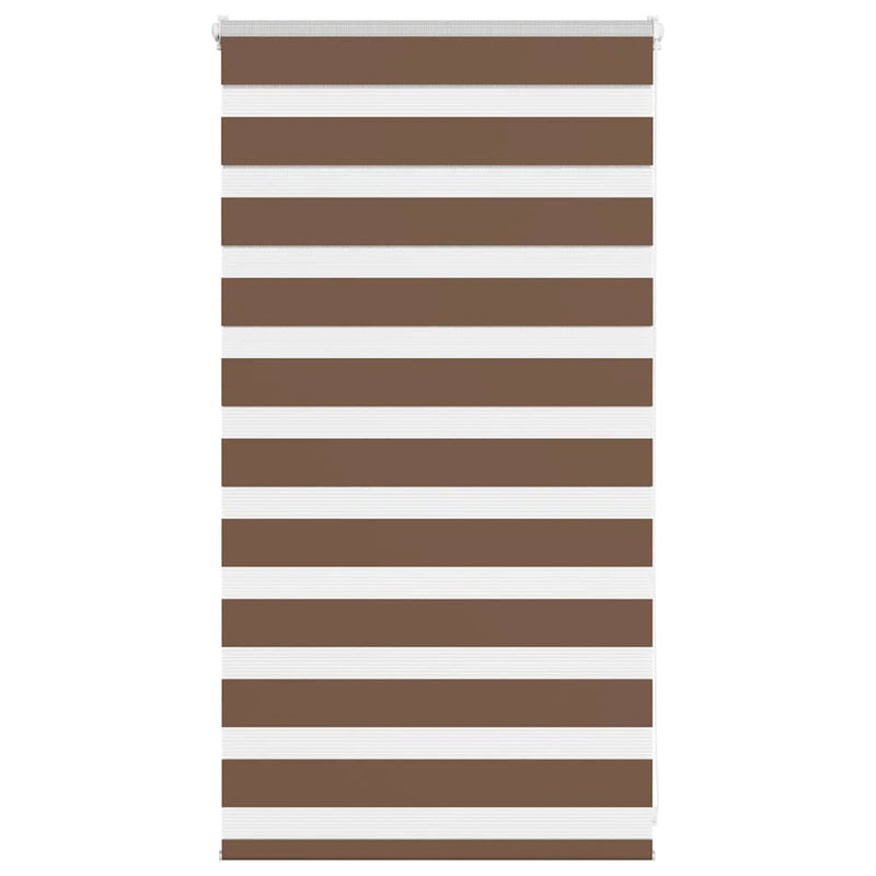 Vidaxl zebra rolgordijn 90x100 cm stofbreedte 85,9 cm polyester bruin