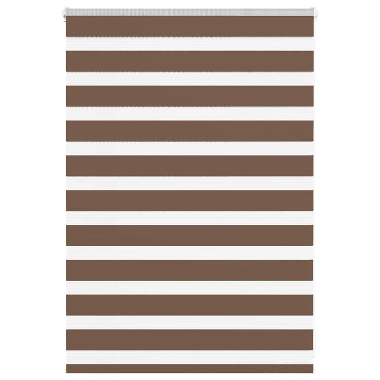 Vidaxl zebra rolgordijn 95x100 cm stofbreedte 90,9 cm polyester bruin