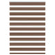 Vidaxl zebra rolgordijn 115x100 cm stofbreedte 110,9cm polyester bruin