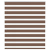 Vidaxl zebra rolgordijn 135x100 cm stofbreedte 130,9cm polyester bruin